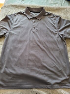 Reebok Men's Gray Performance Polo Shirt